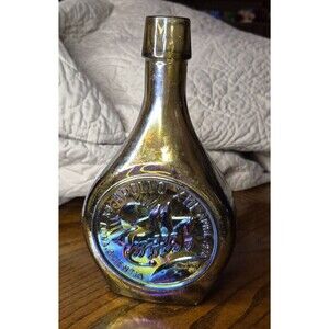 Apollo 13 "Farewell Aquarius" Wheaton Glass Bottle Lustre 8.25” 1970